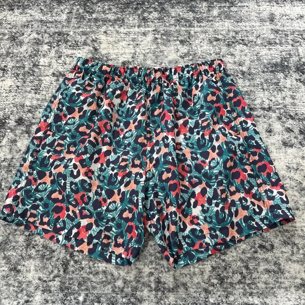 Boardies‎ Apparel Sz Large Mens Swim Trunks Board Shorts Hawaii Tropical Leopard